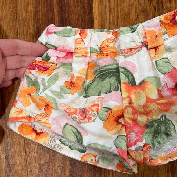 Kids Mayoral Girl Floral Shorts Size 2 - Picture 3 of 4